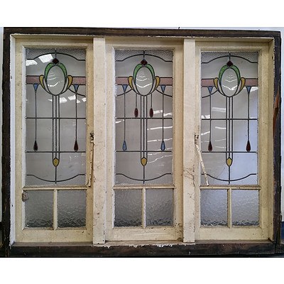 Antique Federation Leadlight Windows - Lot 1074828 | ALLBIDS