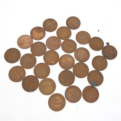 Twenty Six George V Australian Pennies