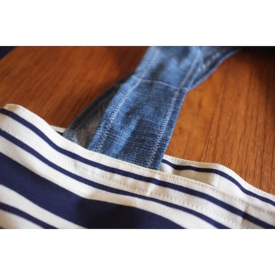 Shopping bundle of plastic free shopping bags made from re-purposed materials