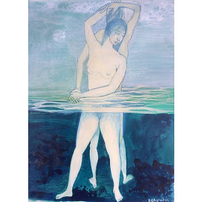 Painting: Salmacis and Hermaphrodites by Stephen Cherubin