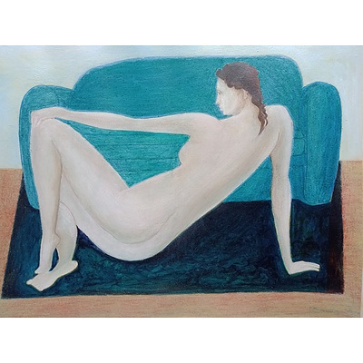 Painting: Hieratikos in Blue by Stephen Cherubin