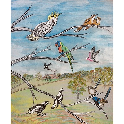 Painting: A Selection of Australian birds by Annette Schneider