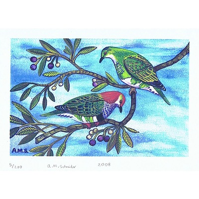 Set of 3 Landscape format Australian bird prints