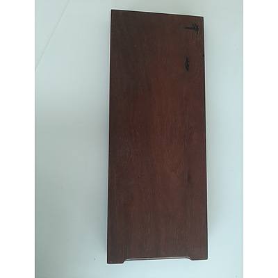 Large hardwood cutting board made from recycled timbers