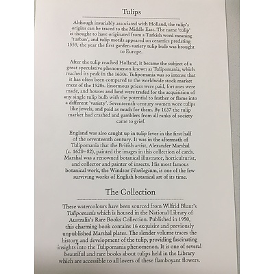 12 Tulip greeting cards with envelopes from the National Library of Australia