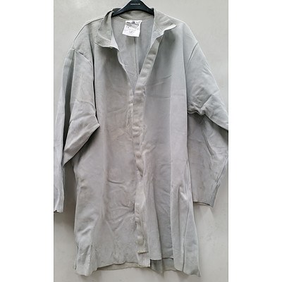 Leather Welding Jacket, Boot Covers and Gloves - Lot of 16 - New