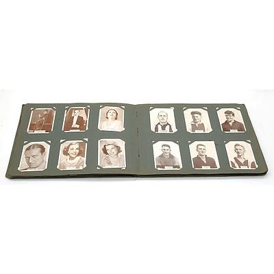 Cigarette Card Colletion Book with Assortment of Cigarette Cards