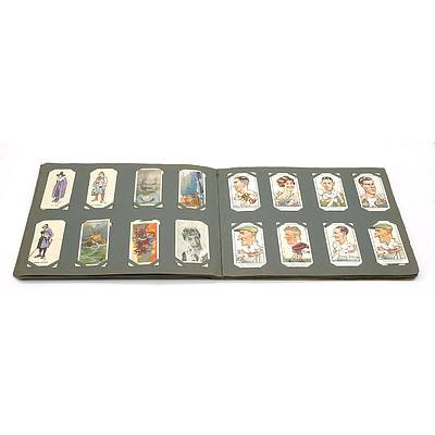 Cigarette Card Colletion Book with Assortment of Cigarette Cards