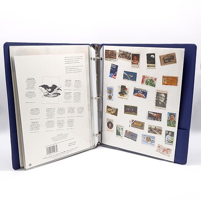 Folder of USA Stamp Sheets, Including The World of Dinosaurs, 1995 Endangered Species, 1996 Classic American Aircraft and More