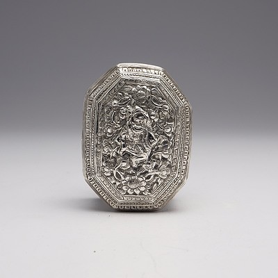 Burmese Repousse Silver Box, 122g