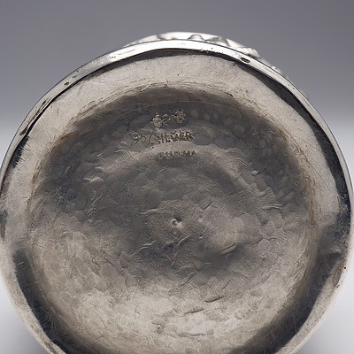 Burmese Heavily Repousse Silver Container, 171g