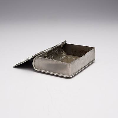 Burmese Engraved Silver Book Form Box, 113g