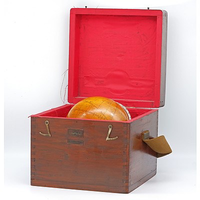 Vintage Soviet Celestial Globe Dated 1968 in Original Box