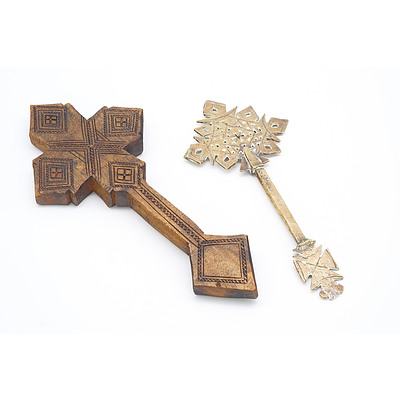 Two Ethiopian Coptic Crosses