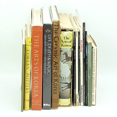 Group of Asian Art Reference Books Including The Arts of Korea, Life Death and Magic and More