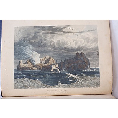 Three Antiquarian Books Including An Account of A Voyage of Discovery By Captain Basil Hall 1818, Walks About Jerusalem 2nd Edition, and Williams' Missionary Enterprises 1938