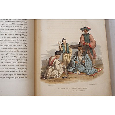 Three Antiquarian Books Including An Account of A Voyage of Discovery By Captain Basil Hall 1818, Walks About Jerusalem 2nd Edition, and Williams' Missionary Enterprises 1938