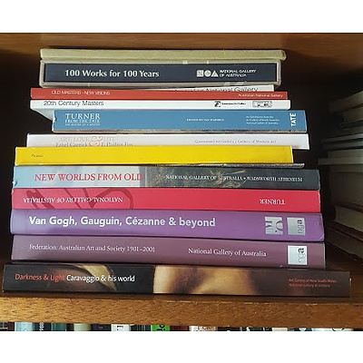 Group of Australian Gallery Exhibition Catalogues, Including National Gallery of Australia, AGNSW, Queensland Art Gallery and More