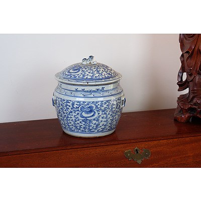 Chinese Straits Blue and White Kamcheng