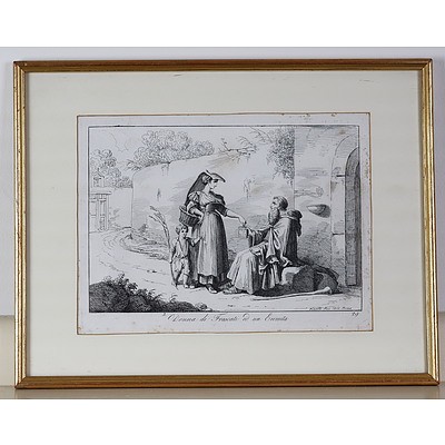 Bartolomeo Pinelli (Italian 1781-1835) Three Various Engravings Dated 1809 and 1815