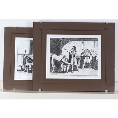 Bartolomeo Pinelli (Italian 1781-1835) TWO Various Engravings Dated 1827 and 1828