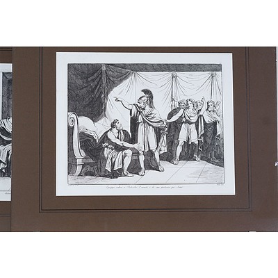 Bartolomeo Pinelli (Italian 1781-1835) TWO Various Engravings Dated 1827 and 1828