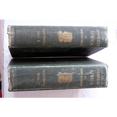 LATE ADDITION, Henry M. Stanley, In Darkest Africa Illustrated Volumes I and II, Charles Scribner's Sons, 1890