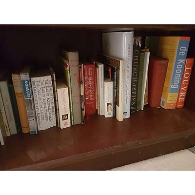 LATE ADDITION, Five Shelves of Various Novels and Biographies, Including John Howard The Menzies Era, A Thinking Reed Barry Jones