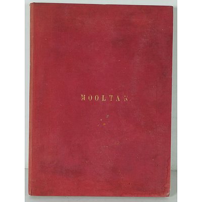 RARE BOOK John Dunlop "Mooltan, A Series of Sketches During and After the Siege" London Wm S. Orr and Co. Publishers 1849