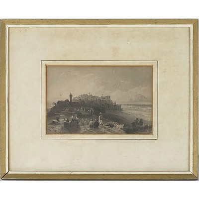 William Henry Bartlett (1809-1854) 19th Century Lithograph of the Ancient Joppa (Jaffa) Holy Land