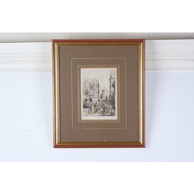 Marius Bauer (Dutch 1867-1932) Etching