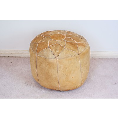 Egyptian Camel Hide Ottoman