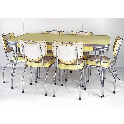 1950's Yellow Laminex Dining Suite