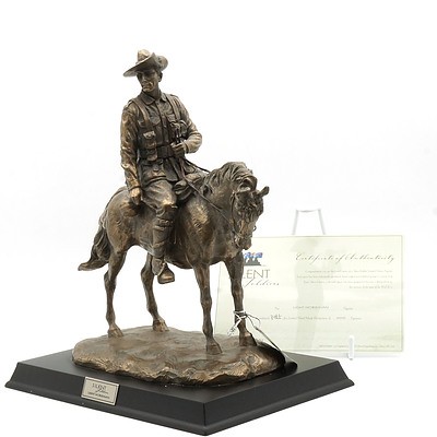 Limited Edition Gibson Cast Resin Silent Soldiers, Light Horseman, 3055/5000