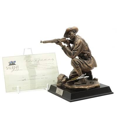 Limited Edition Gibson Cast Resin Silent Soldiers, Taking Aim, 1056/5000