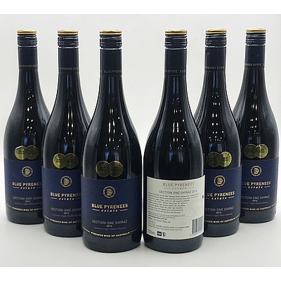 Case of 6x Blue Pyrenees Estate 2014 Section One Shiraz 750ml