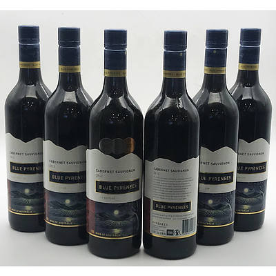 Case of 5 x Blue Pyrenees 2012 Cabernet Sauvignon  and 1 x  Blue Pyrenees 2013 Cabernet Sauvignon 750ml