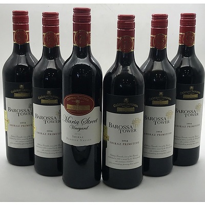 Case of 5x Chateau Tanunda 2014 Shiraz Primitivo 750ml & 1x Chateau Tanunda Maria Street Shiraz