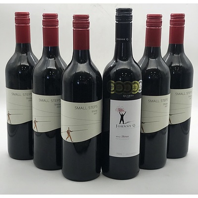 Case of 5x Evans Wines 2007 Small Steps Shiraz 750ml & 1x Quarisa 2012 Johnny Q. Shiraz