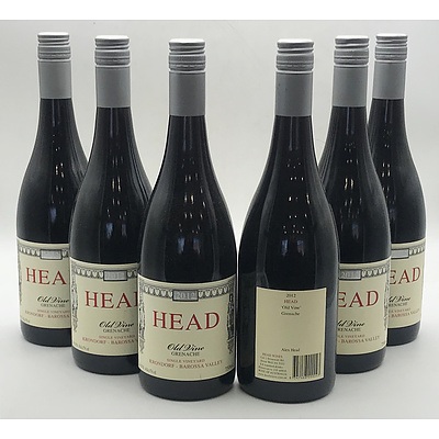 Case of 6x Head 2012 Old Vine Grenache 750ml