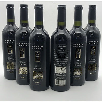 Case of 6x Andrew Harris 1999 Reserve Shiraz 750ml