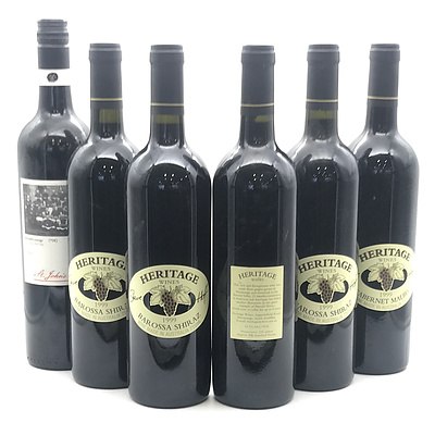 Case of 5x Vintage Heritage Wines Barossa Valley & 1x Matching Barossa Red Wines