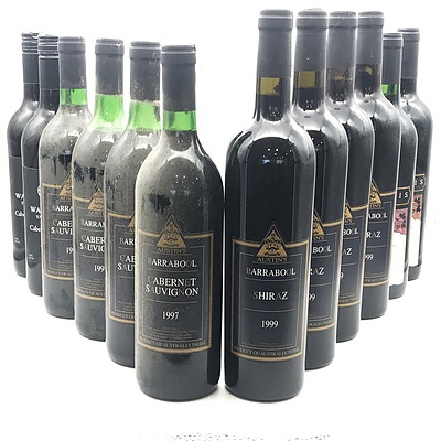Case of 8x Vintage Austin's Barrabool Red's & 4x Matching Victorian Wines