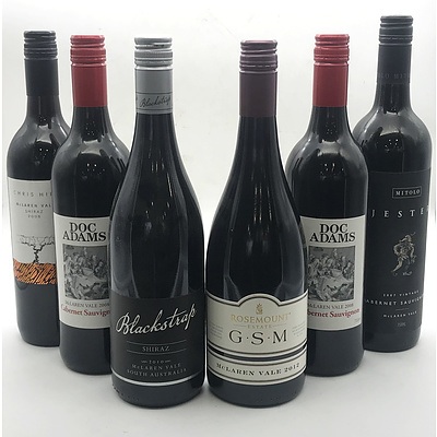Case of 6x Assorted McLaren Vale Red Wines