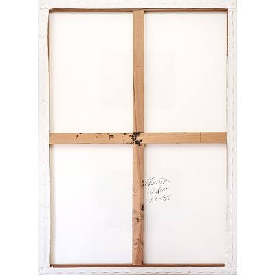 Thornton Walker (1953-) Untitled Abstract Composition, Mixed Media and Collage on Canvas