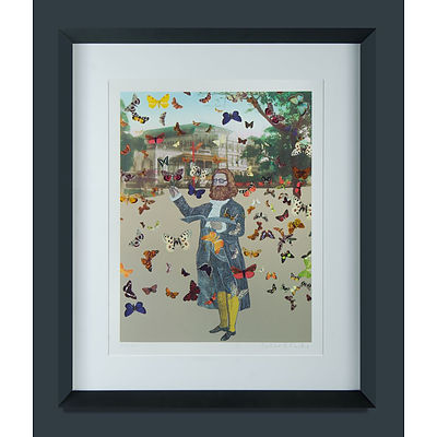 Peter Blake (British b.1932) The Far East Suite, 2013. 'Dancing Over Shanghai’, 'The Convention of Comic Book Characters Comes to Hong Kong’ & 'The Butterfly Man at Raffles Hotel' Silkscreens (3) Edition 56/100