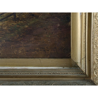 DISTON James Swinton (1857-1940) Two Works, Australian River Gorge & Road to a Farm