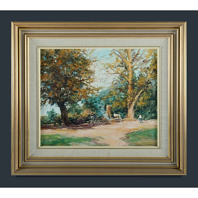 BEASLEY-SOUTHGATE Barbara (b.1939) 'Picnic Spot Yarra Glen' 1984