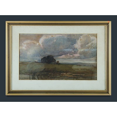 WATKINS John S (1866-1942) 'Countryside Evening' 1904