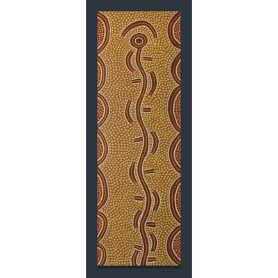 TJAKAMARRA Long Jack Phillipus (1932-) 'Man's Dreaming' c2003